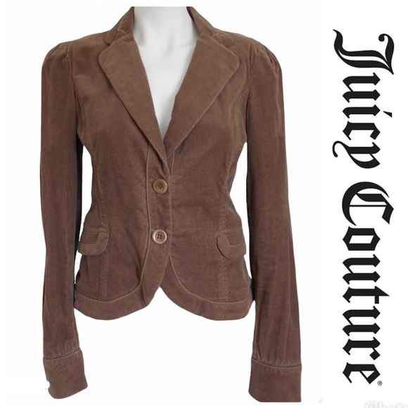 Juicy Couture Jeans Jackets & Blazers - Juicy Couture brown corduroy blazer jacket Small